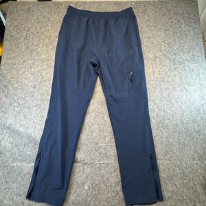 NEW BALANCE All Motion JOGGERS Mens Large Running Pants Navy Blue Cargo Pocket